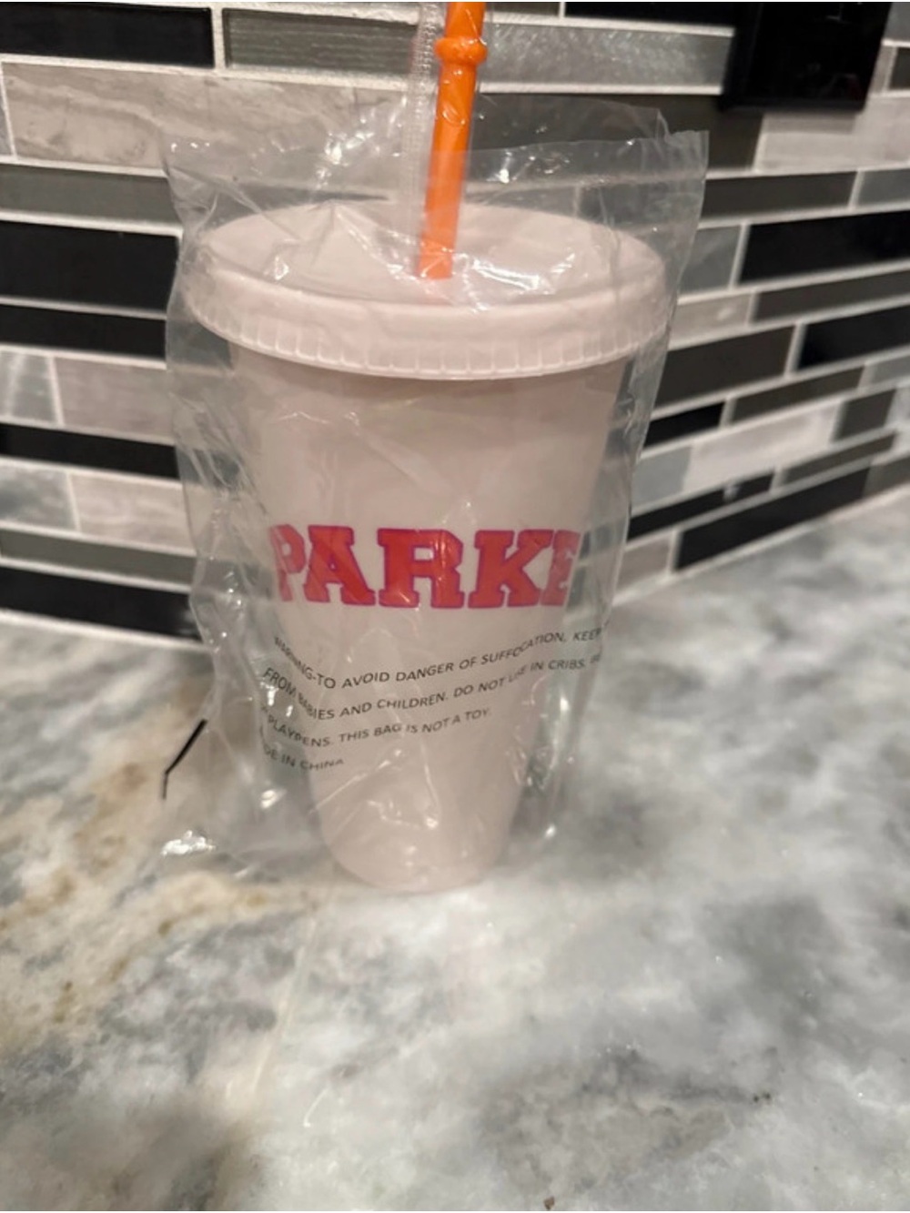 Parke X Dunkin Cup with Straw